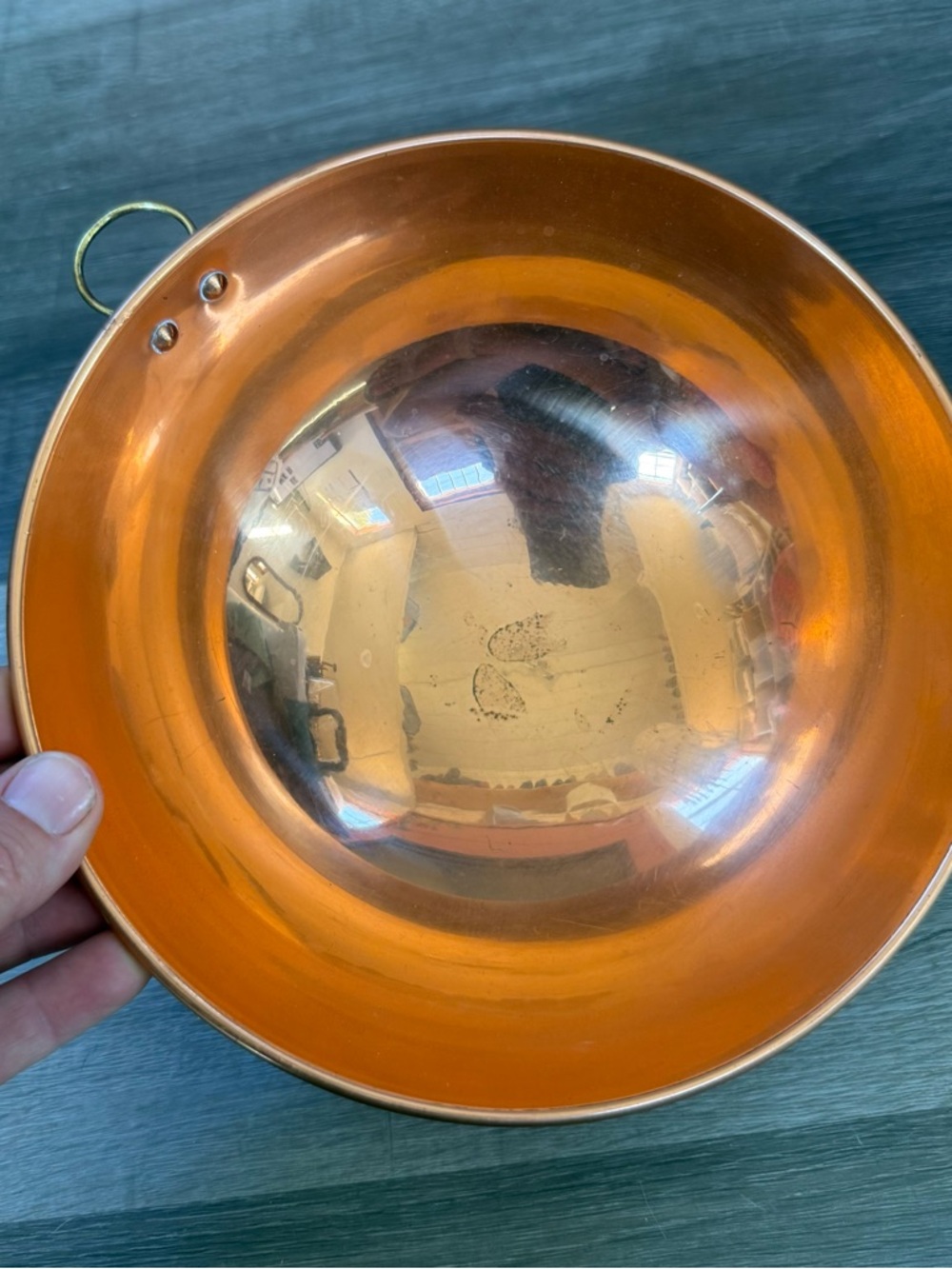Vintage Small Copper Mixing Bowl - Copper